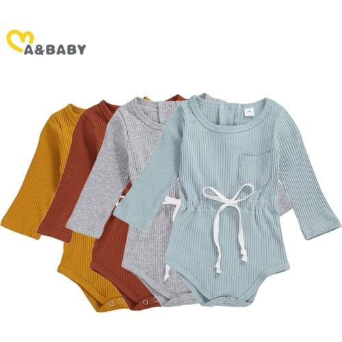 Ma&Baby 0-24M Newborn infant Baby Girl Boy Knitted Romper Soft Long Sleeve Jumpsuit Autumn Clothes Costumes