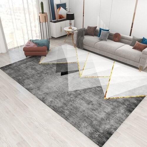 Large Rugs for Home Living Room Modern Soft 3D Geometric Printed Carpet Bedroom Parlor Decoration Rug Bathroom Anti-slip Carpets
