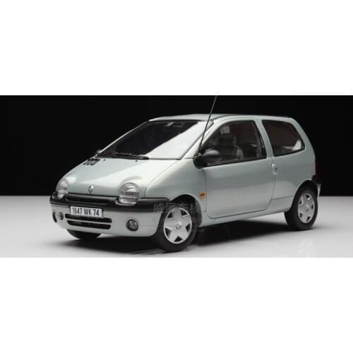 1:18 Diecast Model for Renault Twingo 1998 Silver Alloy Toy Car Miniature Collection Gifts Hot Selling ID4X