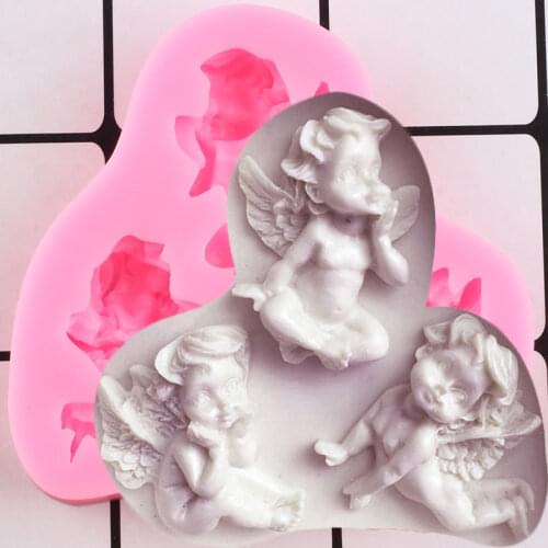 Angel Frame Silicone Mold Chocolate Candy Resin Polymer Clay Molds Fondant Cake Decorating Tools Cupcake Topper Kitchen Baking