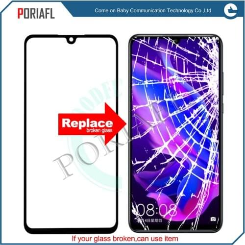 For nova4 nova4E Outer Screen Front Glass Cover LCD Touch Screen Lens For Huawei nova 4E glass lens repair patrs + OCA Glue
