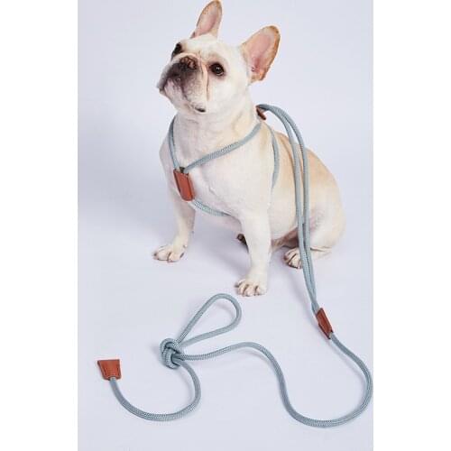 Dog Leash Black Nylon Rope Dog Leash Reflective For Night Walk Hiking Pet harness Leash