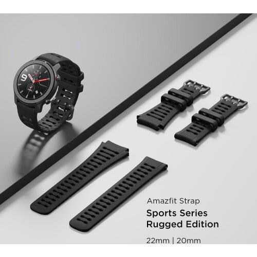 Amazfit Leather Silicone Leather Flouororubber Strap 20mm/22mm Original Accessories for Smartwatch