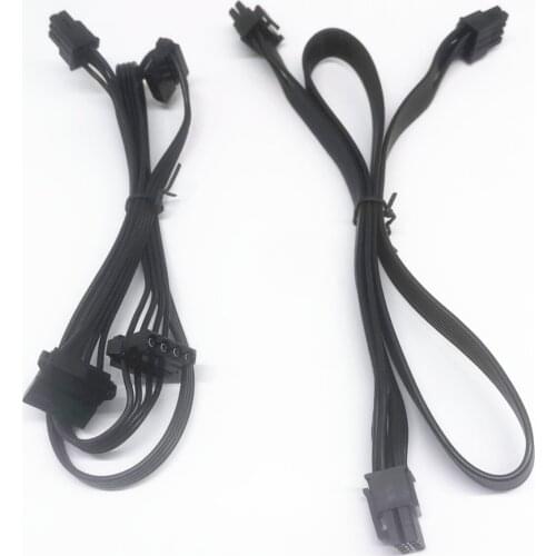 PCI express 8pin to Dual 6+2Pin Power supply Cable PCIe 8 Pin 1 to 2 Spliter For Corsair RM1000 RM850 RM750 RM650 RM550 RM450