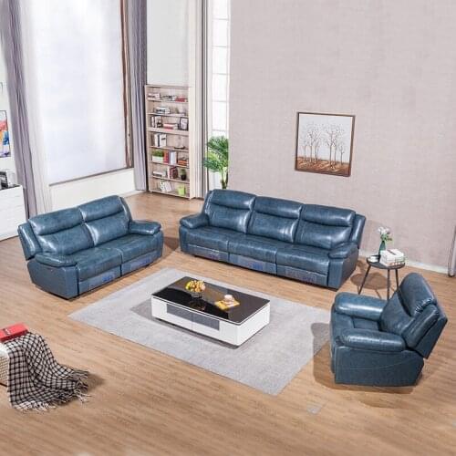 Living room first-class multi-functional cabin combination leather sofa large-size stylish simple lazy lazy electric recliner