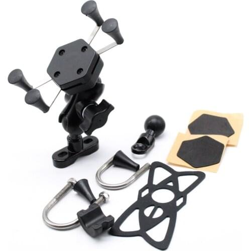 GPS Navigation Frame Mobile Phone Mount Bracket Motorcycle Accessories Universal for 22mm/28mm Handlebar