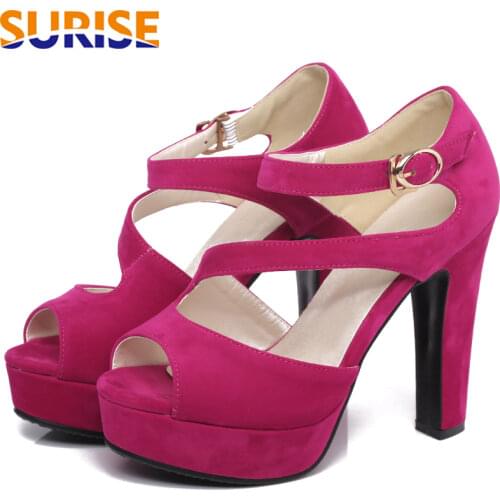 Women Ankle Strap Platform Sandals High Chunky Heels Red Black Beige Casual Dress Office Summer Gladiator Peep Toe Ladies Shoes