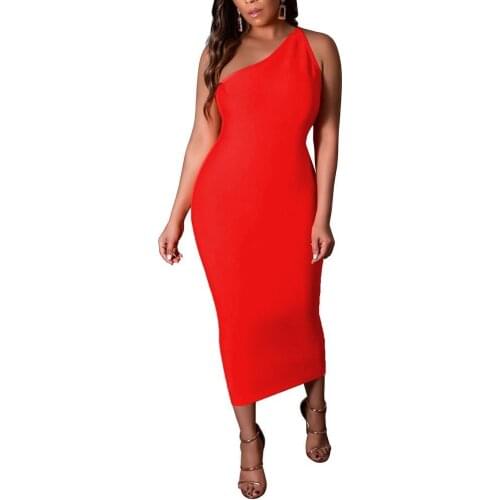 Sexy Women Dresses Fashion One Shoulder Backless Cocktail Evening Party Long Dress сарафаны женские летние 2021