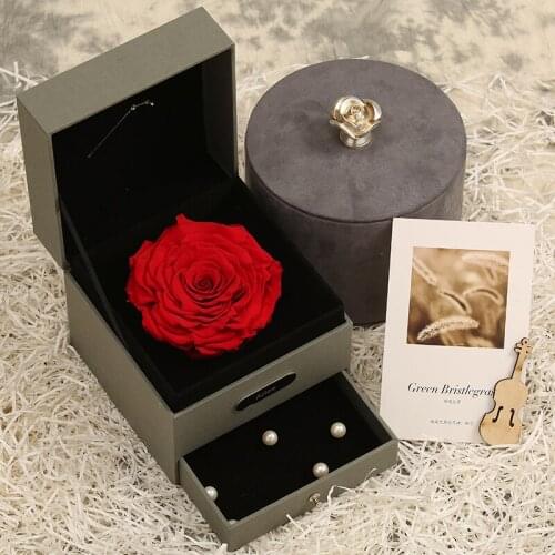 Forever Rose Flower Preserved Immortal Fresh Rose For Valentine Gifts Wedding Decorations Unique Gift