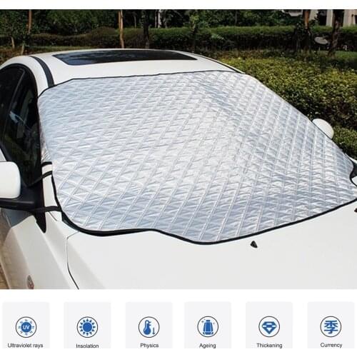 Car Cover Windscreen Cover for Outdoor Rain Snow Frost Sun Protection Cover Windscreen Ice Protection Cover Universal