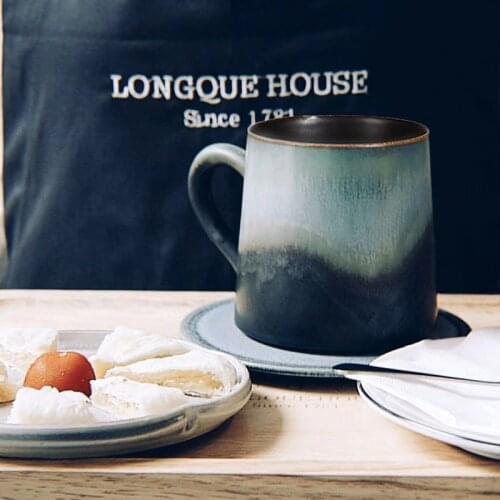 Cup High-Grade Ceramic Cup Mug with Lid Household Coffee Cup