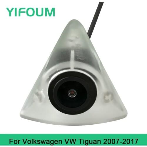 YIFOUM HD CCD Car Front View Parking Night Vision Positive Waterproof Logo Camera For Volkswagen VW Tiguan 2007-2017
