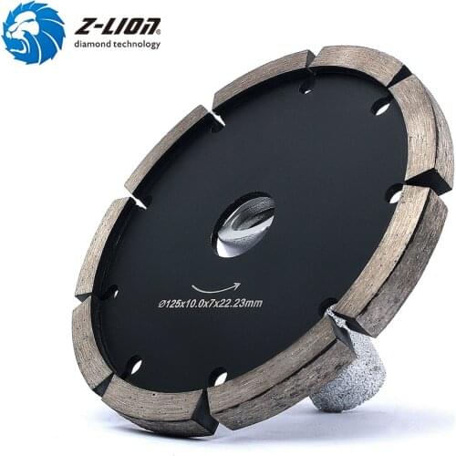 Z-LION 5" Diamond Tuck Point BIade 10mm Thickness For Concrete MarbIe Granite WaII FIoor Tuck Pointing Diamond Grinding BIade