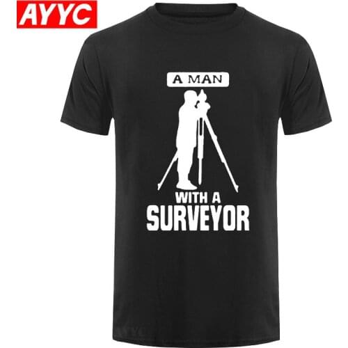 Funny-A-Man-With-A-Surveyor-T-Shirt-Mens-Summer-Style-Fashion-Short-Sleeves-HipHop-SURVEYOR-HEARTBEAT-Tee-TShirts