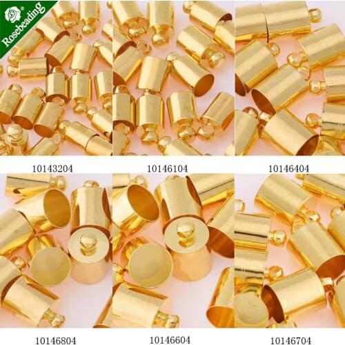 200pcs 3.5-8.5mm brass Gold plated Tassel Cap,Tassel Cap End,Crafts Making