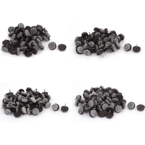 50pcs Chair Leg Floor Felt Pad Skid Glide DIY Nail Protectors 22mm
