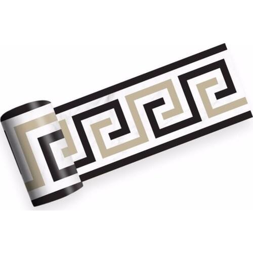 Funlife Waist line pvc corner kitchen wash station dining room side line decorated wall stickers Hotel corridor stair baseboard