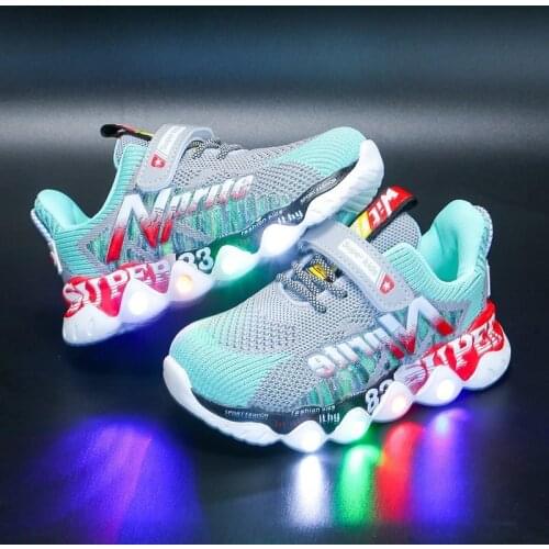 Children Luminous Sneakers Outdoor Kids Shoes Comfortable Running Shoes for Boys Girls High Quality Casual Shoes