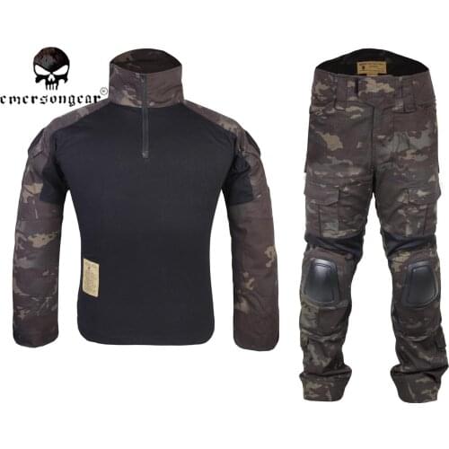 Emerson G2 Combat Shirt Pants Suit Airsoft Tactical bdu Uniform MultiCam Black EM6971