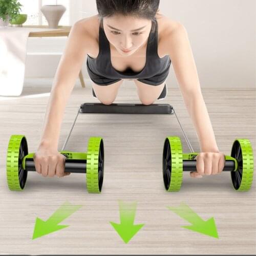 Abdominal Roller Resistance Bands Pull Rope Abdominal Exercise Fitness Trainer Muscle Trainer Exerciser Fitness Equipment