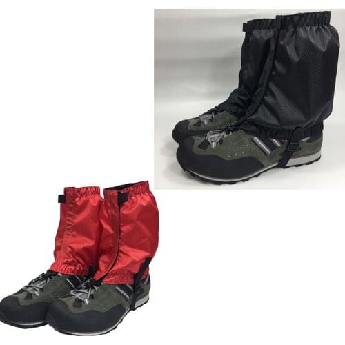 2 Pairs Adjustable Gaiters Running Gaiters Low Ankle Gaiters for Men Women Outdoor Sports Boots Guard Protector