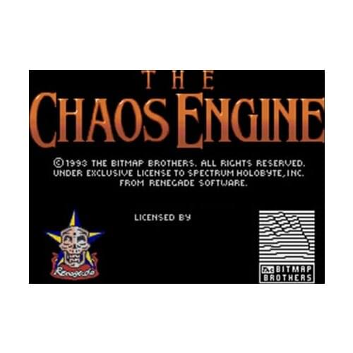 Chaos Engine NTSC Version 16 Bit 46 Pin Big Gray Game Card For USA Game Players