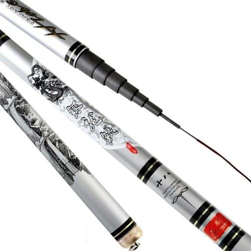 Carbon fishing rod 3.6/4.5/5.4/6.3/7.2 m 28 adjustable ultra light super hard super thin stream fishing rod fishing gear