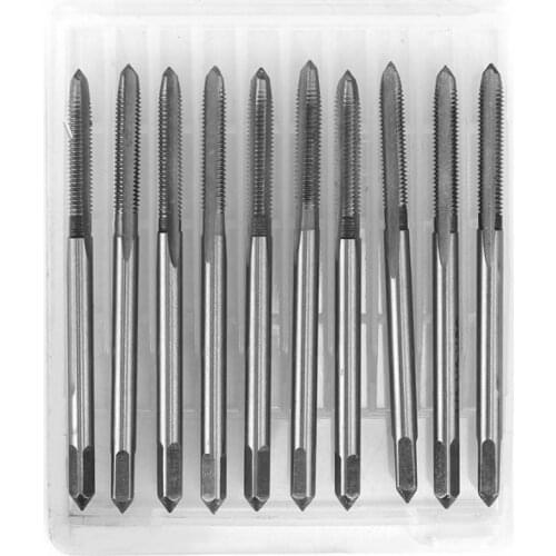 10pcs Metric Screw Thread Machine Tap HSS Straight Flute Tapping Tool M3 M8 M10 M12 Hand Tools