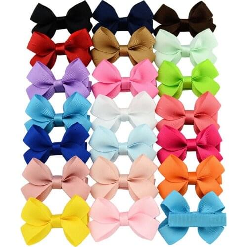 MIXIU 20pcs/lot Baby Girl Soild Alligator Clip With Fully Wrapped Hair Clip Hairpin Kids Barrettes Boutique Hair Accessories