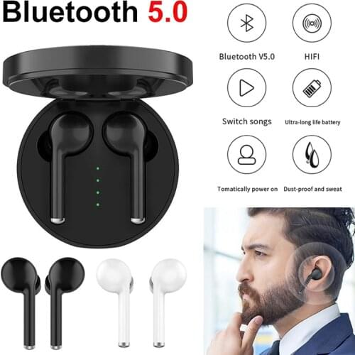 TWS Bluetooth 5.0 Wireless Earbuds Stereo Sound Earphones With Built-in Microphone With Charging Case Auriculares Bluetooth