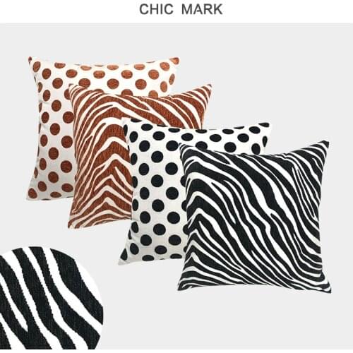 Nordic Animal Pattern Cushion Cover Abstract Yarn-Dyed Jacquard Pillowcase Sofa Living Room Throw Pillow Case 45*45cm Home Decor