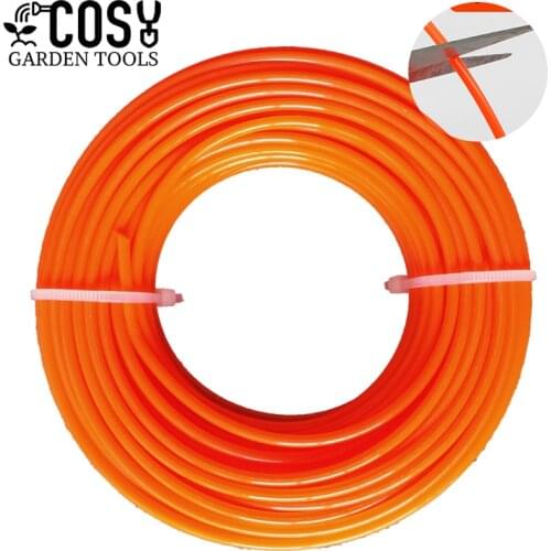 1.6/2.0/2.4mm x 15M Nylon Trimmer Line Brush Grass Cutting Weed Rope Strimmer Tool Accessories Lawn Mower Wire