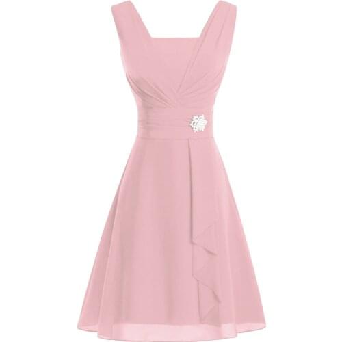 Stylish Bar Women High-waist Dress Elegant Short Wedding Formal Tank Dresses Knee Length Party Gown Sexy Off Shoulder Dress Jurk