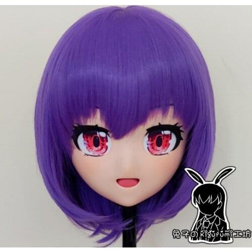 RB1230)Customize Handmade Crossdress Full Head Female/Girl Resin Japanese Cartoon Character Animego Cosplay Kigurumi Mask