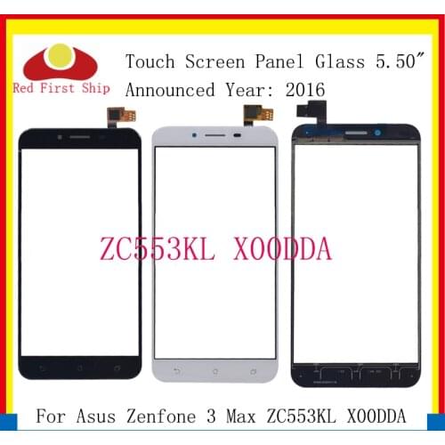 10Pcs/lot Touch Panel For Asus Zenfone 3 Max ZC553KL X00DDA Touch Screen Digitizer Panel Sensor Front Glass Outer Lens Parts
