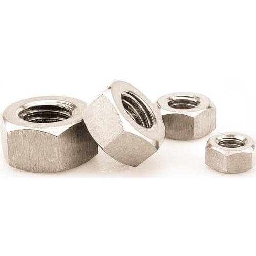 GR5 TC4 Titanium Alloy Hex Nuts DIN934 M2 M2.5 M3 M4 M5 M6 M8 M10