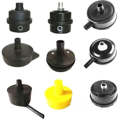 1/2" 3/8" 1/4" Male Threaded Noise Reducer Muffler Filter Silencer for Oil-less Air Compressor Intake