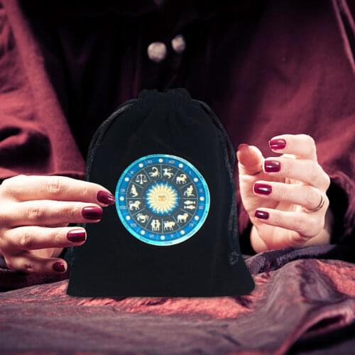12x15cm Tarot Oracle Card Special Brand Bag Witch Fortune-telling Supplies Storage Bag German Thick Velvet