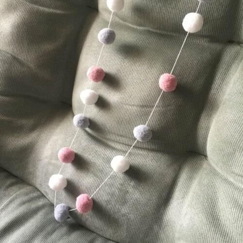 Home Decors 30PCS Hair Ball Creative Home Decoration childrens Room Hair Ball String Ornaments