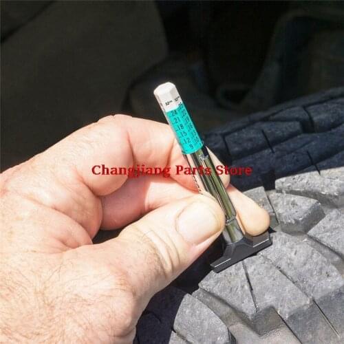 Universal Car Tire Depth Gauge Tester Color Tyre Tread Metric Gage Motors Measures Tool 8.5cm X 2.5CM