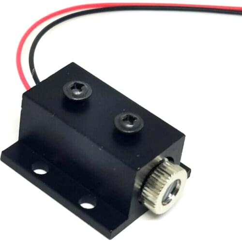 Dot Line Cross Red Lights 650nm 10mw Laser Diode Module 12x30mm Focusable Point Head 3V-5V w Heatsink Holder