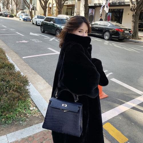Winter Women Faux Mink Fur Coat Luxury Long Fur Coat Loose Casual OverCoat Thick Warm Plus Size Female Plush Coats