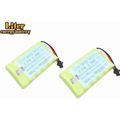 2pack 2800mah 7.2v rechargeable pack battery nimh aa nimh battery ni-mh 7.2v for Remote control electric toy tool boat