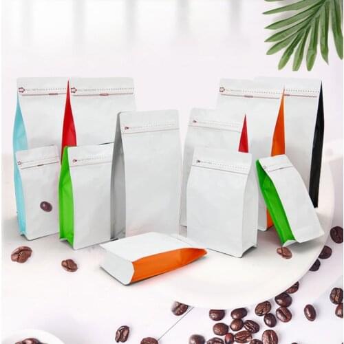 20pcs/lot Coffee Bean Package Bags Aluminum Foil Stand Up Zipper Food Tea Bag