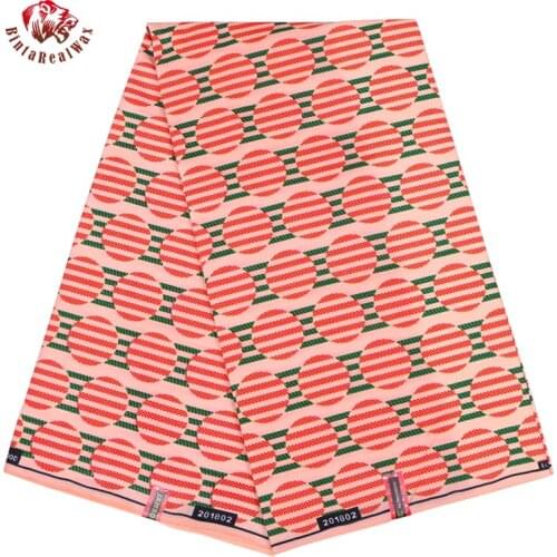 2019 Ankara African Polyester Wax Prints Fabric Binta Real Wax High Quality 6 yards African Fabric for Party Dress FP6178