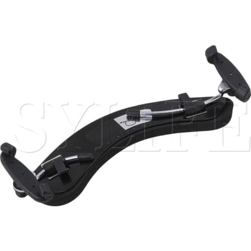 3/4 4/4 Aluminum Fully Adjustable Violin Shoulder Rest Pad Support Black