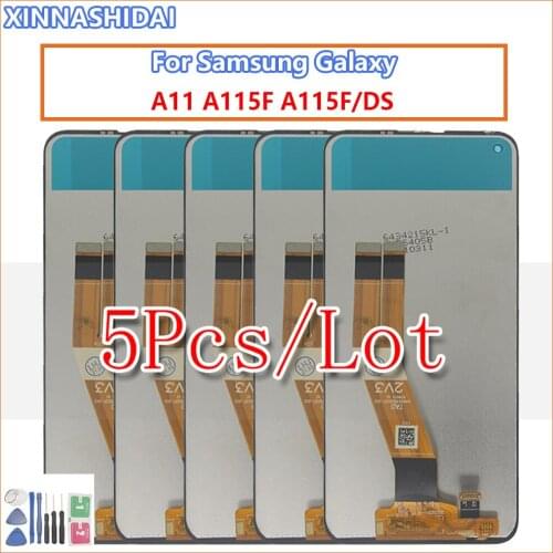 5pcs/lot LCD For Samsung Galaxy A11 LCD Display Touch Screen Assembly For Samsung A115F A115F/DS Lcd With service pack