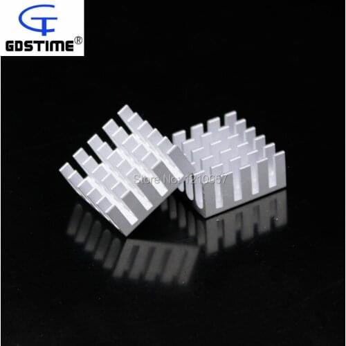 50 pieces lot 22x22x10mm Aluminum Heat Sink For Electronic Computer