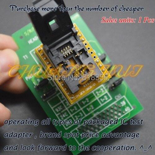 6*8mm QFN8 WSON8 MLF8 DFN8 socket HEAD-SEEP-QFN8 Programmer Adapter for GANG-08 Programmer