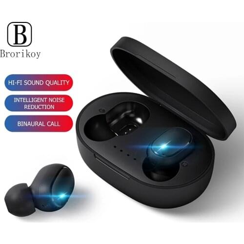 A6S TWS Wireless Bluetooth Headphones Wireless Earphone Stereo Headset Mini Earbuds Noise Cancelling for Xiaomi iPhone12 Samsung